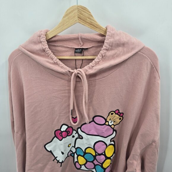 Hello Kitty X Shein 2021 Pink Cropped 100% Cotton Sweatshirt Size 3x - Picture 4 of 13